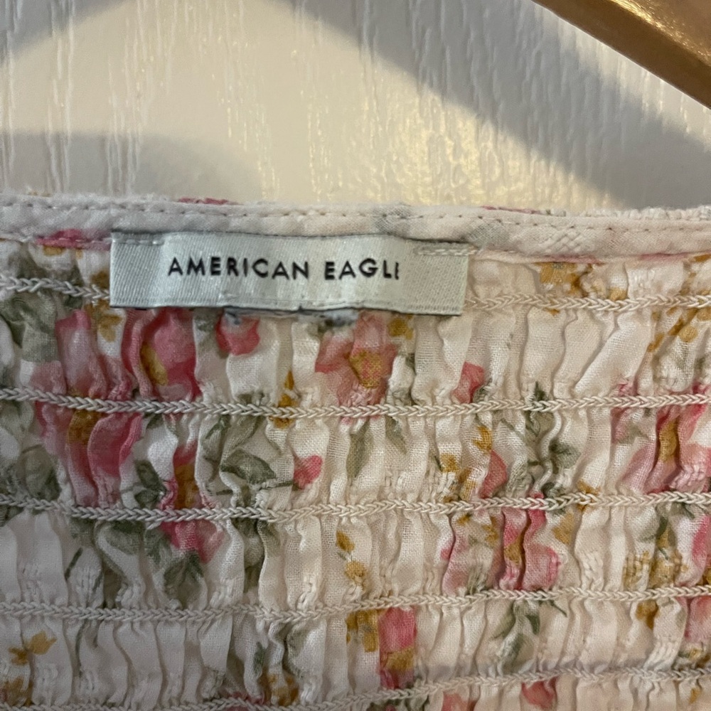 American Eagle Outfitters Floral Smocked Blouse - Picture 3 of 3